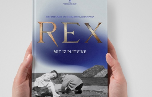 Naslovnica Monografije: Rex, mit iz plitvine. Foto: Pomorski muzej »Sergej Mašera« Piran
