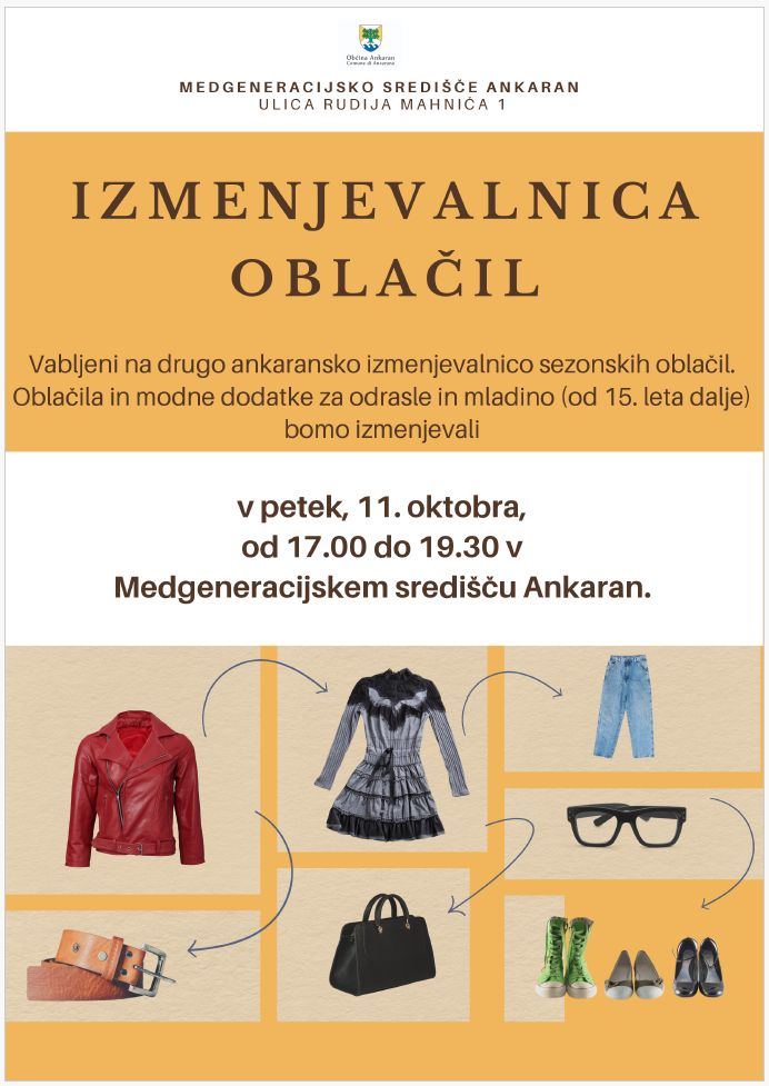 Izmenjava oblačil jesen 24 vabilo