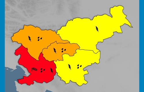 Arso vreme rdeči alarm za 10.9.2025