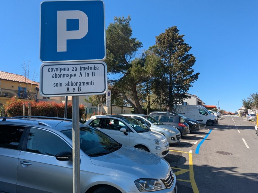 Parkirišče Bevkova za stanovalce