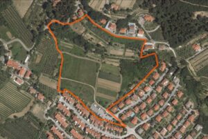 Prikaz območja OPPN Ankaran Hrib 01