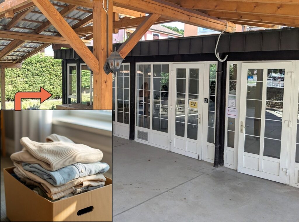 Zbiranje oblačil Rdeči križ MSA