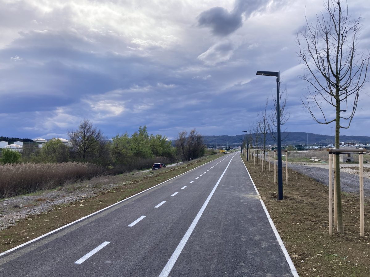 Prenovljena kolesarska ob Železniški cesti