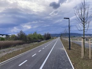Pista ciclabile presso la Strada della Ferrovia