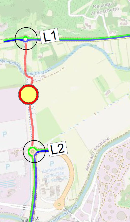 Prometna zapora Železniška cesta