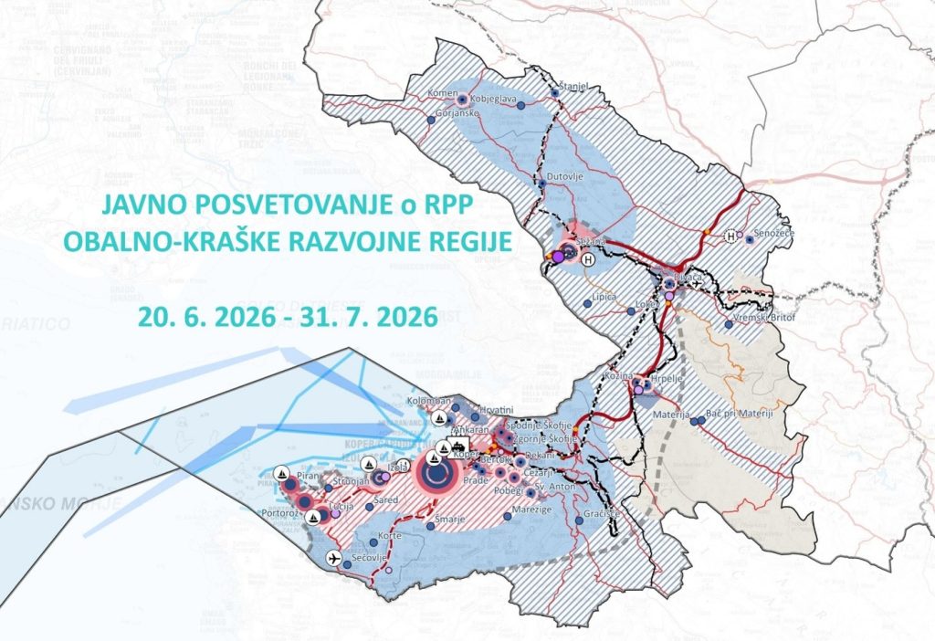 Javno posvetovanje v okviru priprave Regionalnega prostorskega plana Obalno-Kraške razvojne