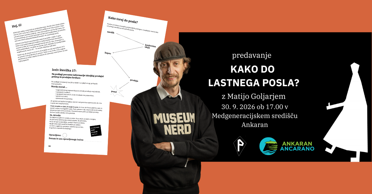 Podjetniško predavanje z Matijo Goljarjem